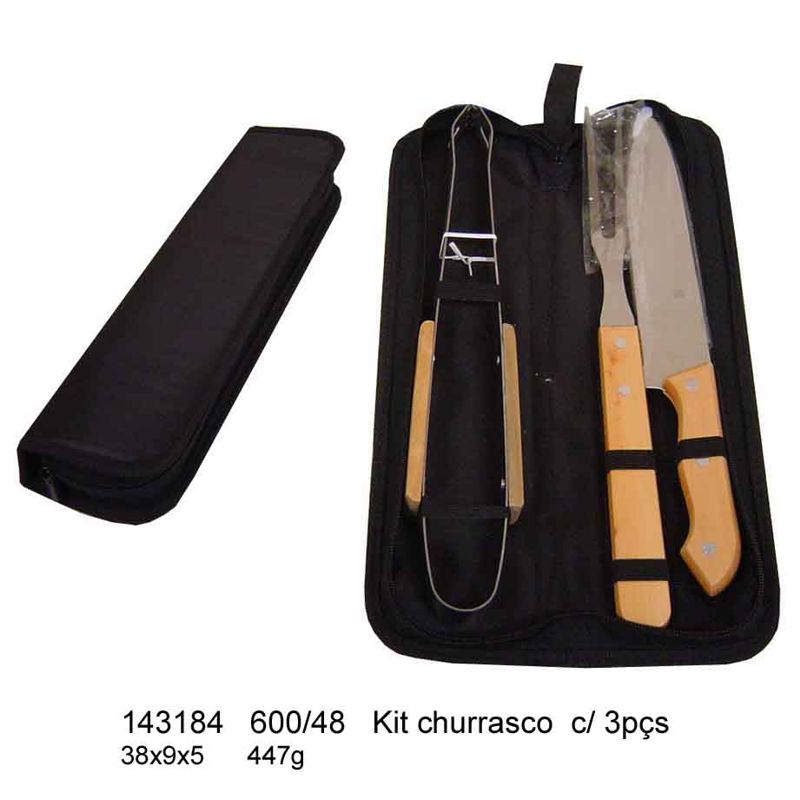 Kit Churrasco com 3 Peças